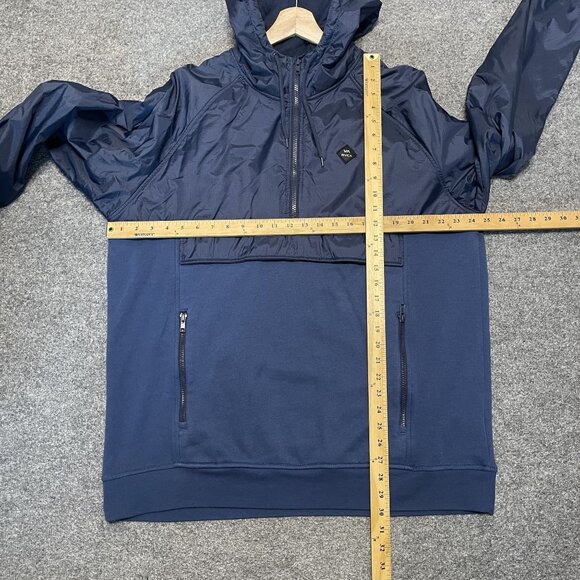 RVCA Function Utility Insulated Navy Blue Half Zip Hooded Jacket Men's XL - Picture 6 of 6